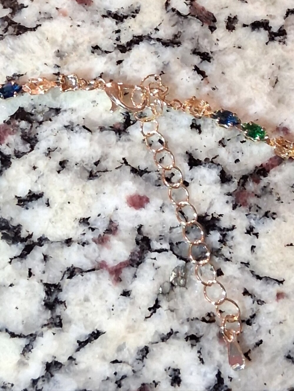 Multi-Color Butterfly Drop Gold Necklace - Picture 3 of 4